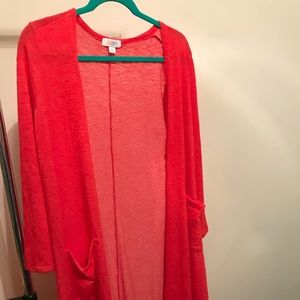 New with tag XL Coral Red LuLaRoe Sarah